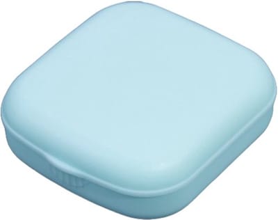 Hiden - Lenzendoosje - Lenzenhouder - Lenzenbakje - Lenzen Bewaardoosje - Ooglenzen - Contactlenzen doosje - Lenzendoosje voor onderweg - Blauw
