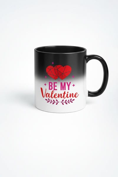 Valentijn "Be My Valentine" Magic Mok - Warmtegevoelige Koffiemok