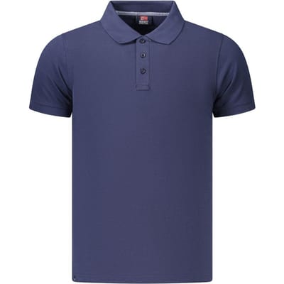 Noorwegen 1963 Blauwe Katoenen Heren Poloshirt