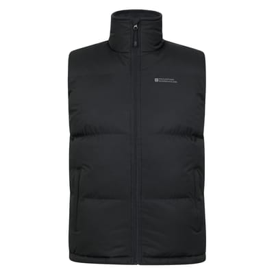Mountain Warehouse Heren Rock Gewatteerd Gilet (Zwart)