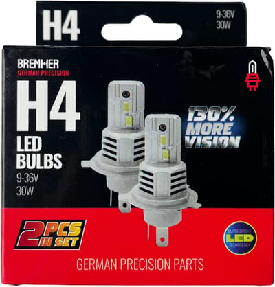 h4 led-lampenset - krachtige 30w verlichting - 6500k daglichtkleur