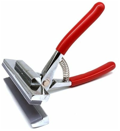 Roestvrij Staalen Canvasklem - Professionele Kaken - Brede Bek Voor Stevige Grip - 1 Stuks - Voor Vakmensen + Zilver