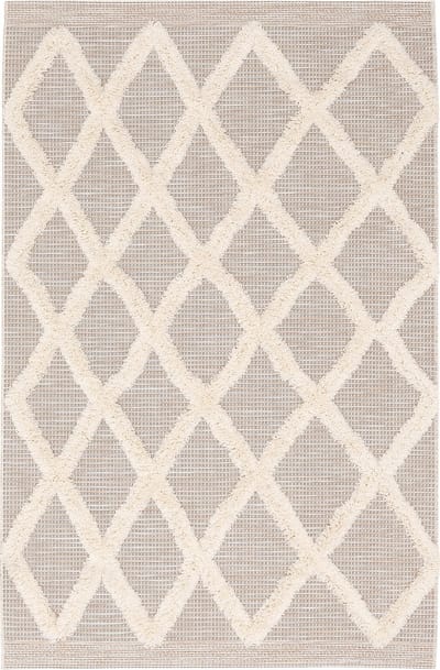 Pergamon Binnen & buiten vloerkleed Shaggy Juist diamanten