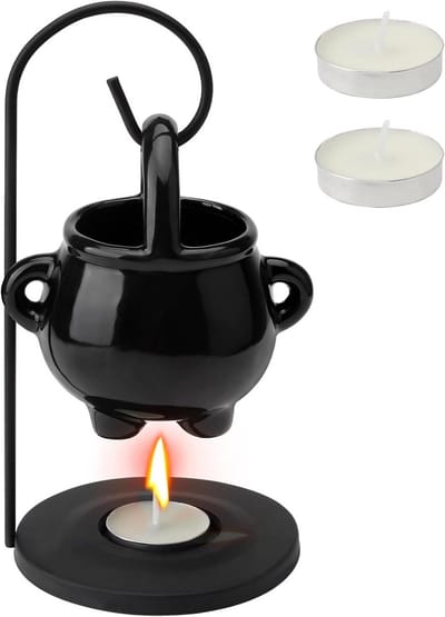 Keramische Geurlamp voor Etherische Oliën en Geurwax - Aromaverspreider voor Huis en Kantoor