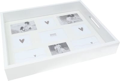 Deknudt Frames dienblad S67TN9 E9 met passepartout - wit - 9 foto's