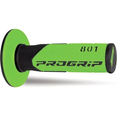 Handvat groen en zwart stuurgrip ProGrip 801 voor motor Ø22/24mm Off Road