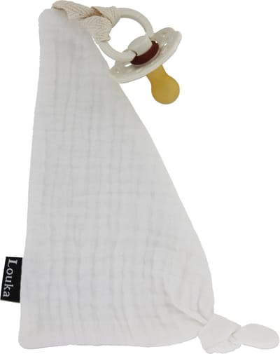 Louka Speendoekje driehoek hydrofiel crème - speenknuffel - excl. Bibs speen