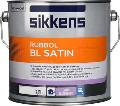 Sikkens Rubbol BL Satin - 2,5 l - 10 m²/l - Wit - Lak - Afwerkingslaag