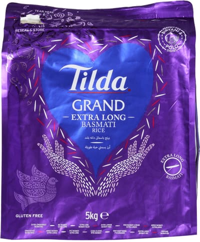 Tilda Grand Basmati rijst Extra Long 5 KG