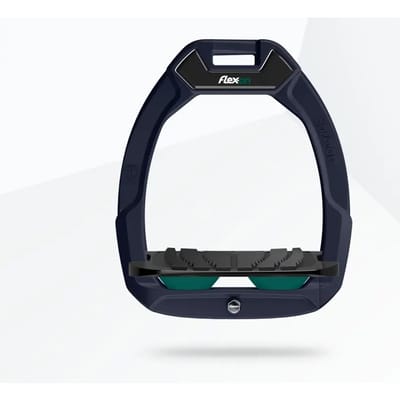 Veiligheidsbeugels Paardrijden Gehoekte Grip Bordeaux/Zwart/Groen Flex-On Safe-On