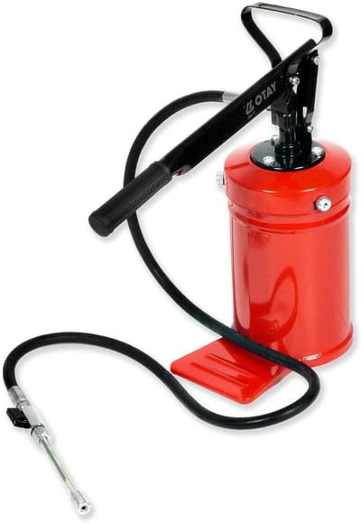 Grote Vetpers - Vetspuit Handhefboom - Mechanisch Smeren - Handbediende Pomp - 4 kg - Grijs