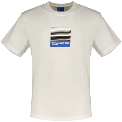 Karl Lagerfeld Jeans A2m17041 T-shirt Met Korte Mouwen Wit M Man