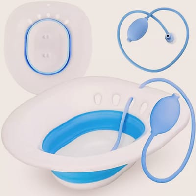 Chae Nurture - Yoni Steam Seat – Vaginale Stoombad Inklapbaar – V Steam – Bidet – Intieme Douche – Postpartum – Zit Bad – Aambeien – Blauw