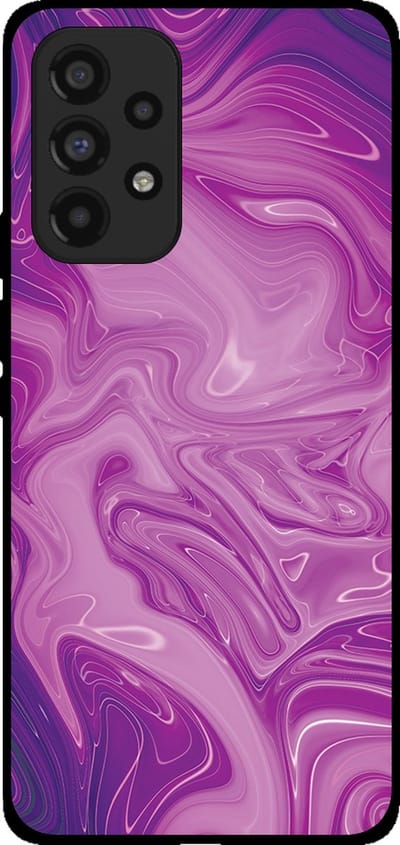Smartphonica Telefoonhoesje voor Samsung Galaxy A53 5G met marmer opdruk - TPU backcover case marble design - Paars geschikt voor Samsung Galaxy A53 5G