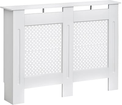 Lifero Radiatorombouw - Radiatorbekleding – Radiatoromkasting kant en klaar – Verwarmingsombouw van MDF - 111,5×82×19cm - Wit