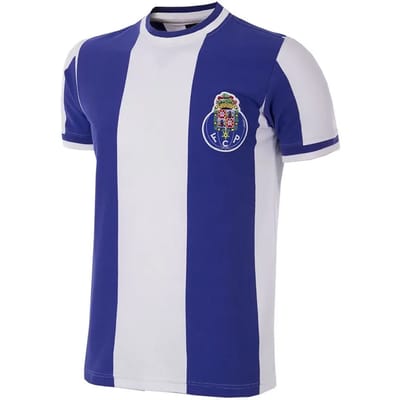 COPA - FC Porto 1971/72 Retro Voetbalshirt - Heren - Wit - Blauw - S