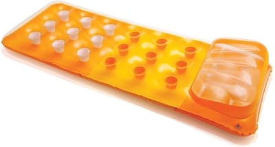 Oranje luchtbed 188 x 71 cm