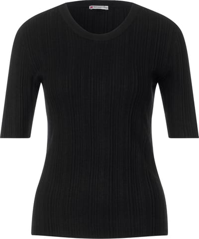 Street One basic rib sweater half sleeve maat 42