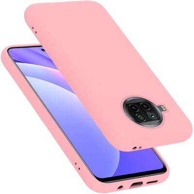 Cadorabo Hoesje geschikt voor Xiaomi Mi 10T LITE in LIQUID ROZE - Beschermhoes gemaakt van flexibel TPU silicone Case Cover
