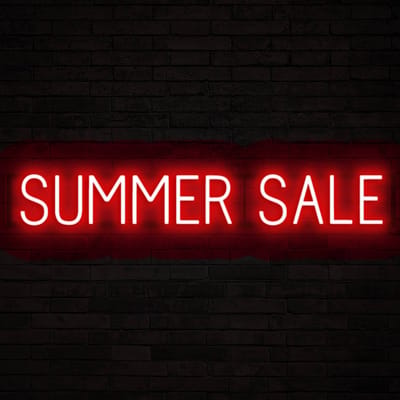 SUMMER SALE - Lichtreclame Neon LED bord verlicht | SpellBrite | 106,89 x 16 cm | 6 Dimstanden & 8 Lichtanimaties | Reclamebord neon verlichting