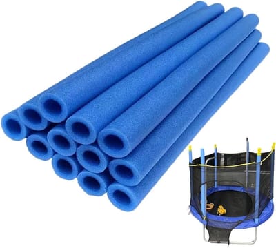 Trampoline Paalhoezen - Paalbeschermers Spons - Veilig Spelen - Waterdicht UV-blok - 12 stuks - Blauw