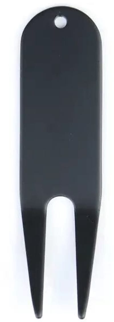 Mmgoqqt 1 Stuk - Golf Pitchfork Divot Tool Green Repairer - Zwart Metaal