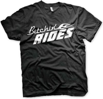 Bitchin' Rides Heren Tshirt -S- Logo Zwart