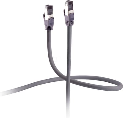 Flexline®-Patchkabel cat. 6A Armored (Trittfest), U/FTP, grau, 1m