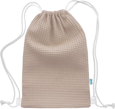 BINK Bedding Gymtas / Zwemtas Pique (wafel) zand 40 x 28 cm