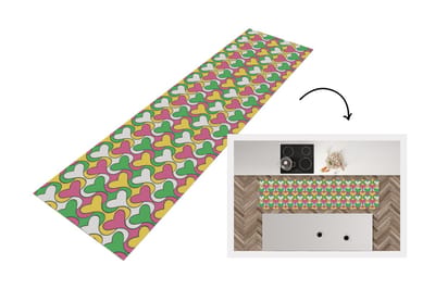 Keukenloper 200x50 cm - Keukenmat vinyl Hart - Retro - Patronen - Keukenmatten loper - Keuken vloerkleed tapijt