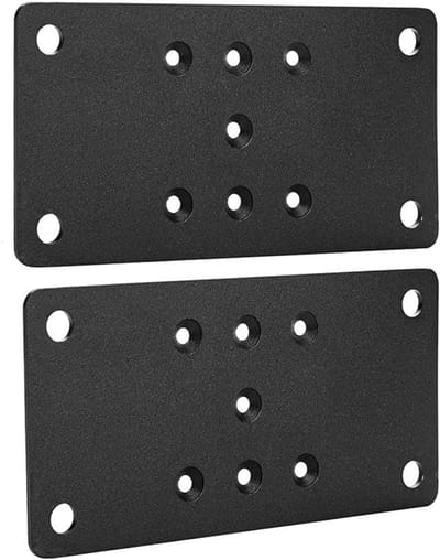 Paalanker Bevestiging - Steun Beugel - Stabiele Fundering - Roestbestendige Coating - 4x4 Inch - Zwart