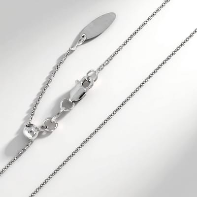 Cavill - Zilveren Ankerketting - 925 Sterling Zilver Gerhodineerd - Verstelbare 58-62 cm - Minimalistische Fijne Ketting Dames Dagelijks Gebruik