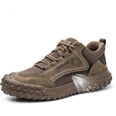 Veiligheidsschoenen Heren Voor werk Onverwoestbaar Slijtvast Werk Sneakers Kevlar Binnenzool Beschermende Stalen Neus Werkschoenen Veiligheidslaarzen 38