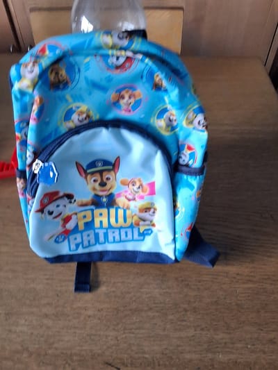 Paw Patrol rugzakje 29x20.5x11cm met een voorzakje