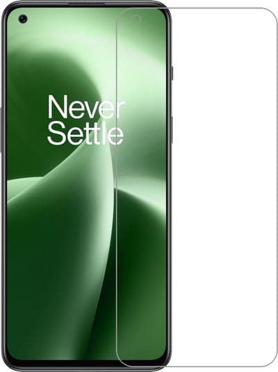 Screenprotector Geschikt voor OnePlus Nord 2T - Extra Sterk - Beschermglas - Gehard Glas - Tempered Glass - Screen Protector