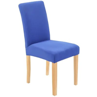 Spandex Elastische Stoelhoes voor Eetkamer Bedrukte Stoelhoes Stretch Stoelhoezen voor Keuken Bruiloft Hotel Banket 1PC 1pcs blue