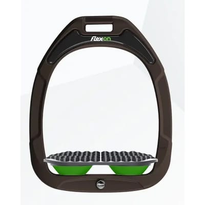 Endurance stijgbeugels Bruin/Grijs/Groen Flex-On Green Composite