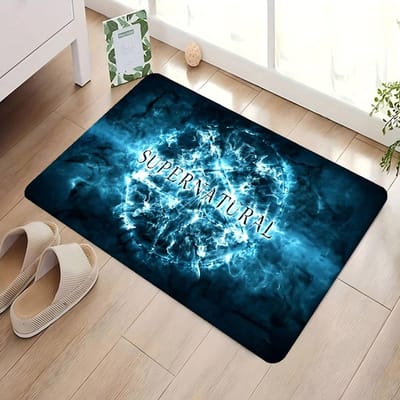 S-Supernatural Film LOGO Vloermat Retro Meerkeuze Woonkamer Keuken Kleed Antislip Modern Huisdecor 40x60 cm