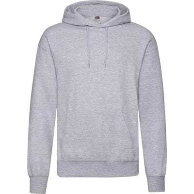 Fruit of the Loom Heren Classic Heather Hoodie (Heide Grijs)