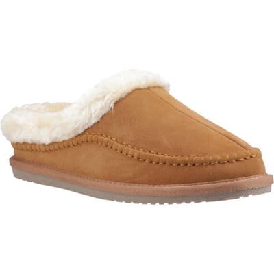 Hush Puppies Atticus Suède Heren Tan Slippers