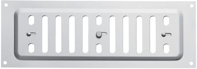 Ovaal ventilatierooster 260 x 90 mm van aluminium, verstelbaar