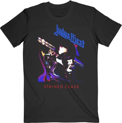 Judas Priest - Stained Class Purple Mixer Heren T-shirt - S - Zwart