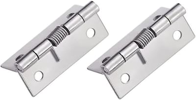 Set van 2 Zelfsluitende Veer Scharnieren van RVS, Automatische Sluiting voor Deuren, Raam en Kasten, 50×36×1.5MM, Duurzaam en Betrouwbaar Scharnier voor Hout en Meubels