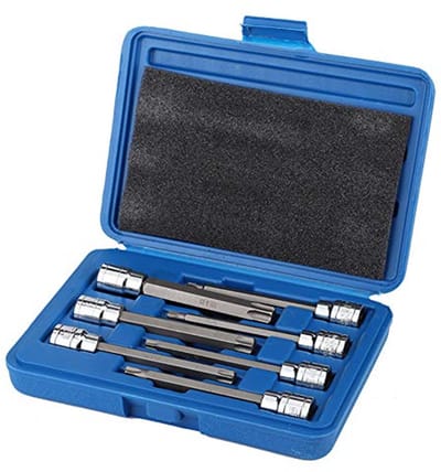 Extra lange Torx Bitset - 7-delige set voor 3/8 inch dopsleutels