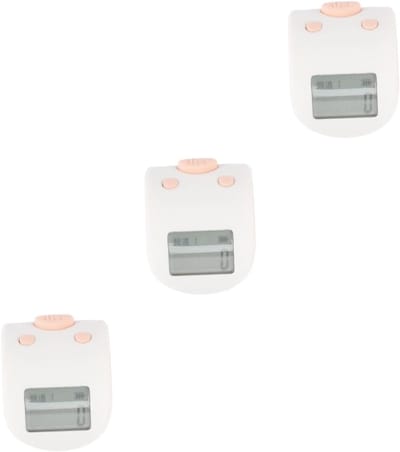 Digitale Vinger Teller - Teller Ring - Sport Tellen - Met Scherm - 3 Stuks - Roze