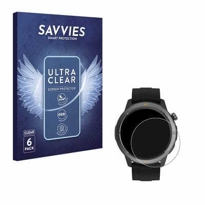 Savvies - Screenprotector voor AGM Legion Watch 1.43" - Folie Beschermfolie transparant 6 Stuks