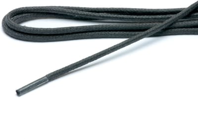 ARIESZZZ Veters 75 cm - Veters Rond - Grijs - Wax - 2 mm - 4-6 gaatjes - 2 Paar