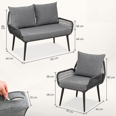 Tafel Antraciet - Medahomestore