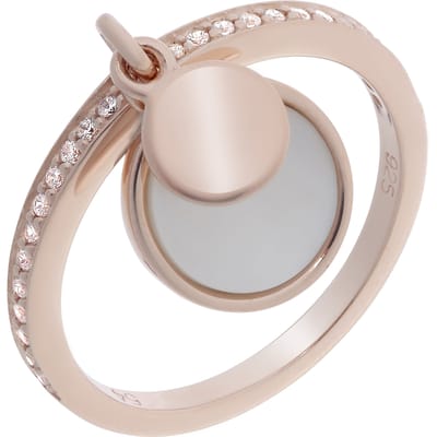 Orphelia ZR-7285/RG/52 - Ring - 925 Zilver Rosé - Zirconia / Parelmoer - 16.50 mm (52)