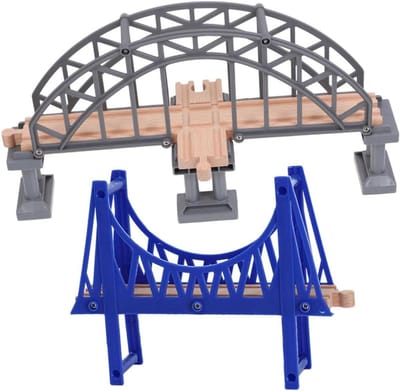 Treinspoor Brug - Model Spoor - Scènes Bouwen - Educatief Speelgoed - 31.5 x 17 x 13 cm - Diverse kleuren